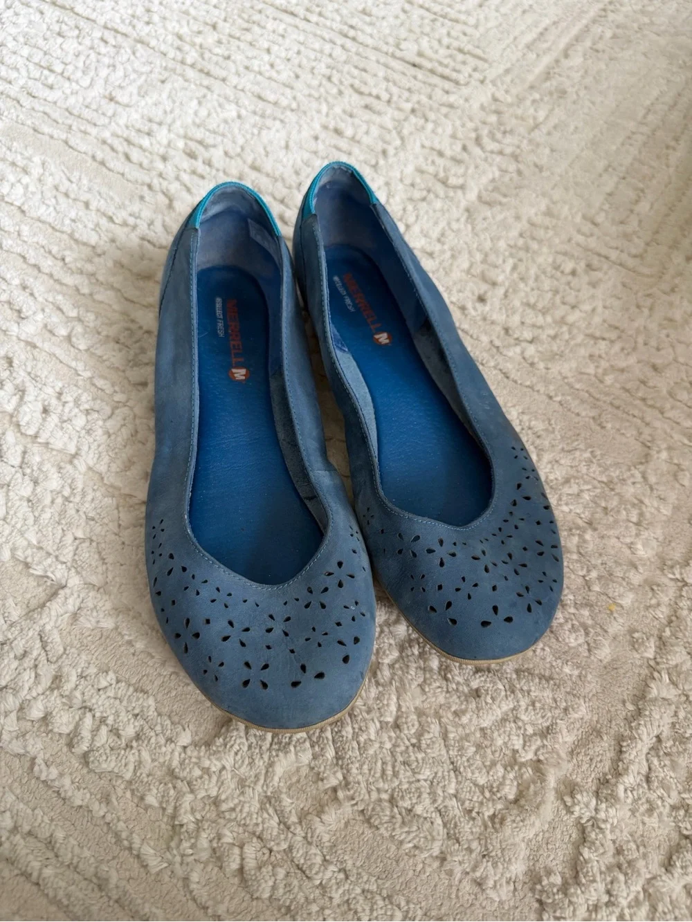 Merrell Women's Tahoe Blue Suede Ballet Flats